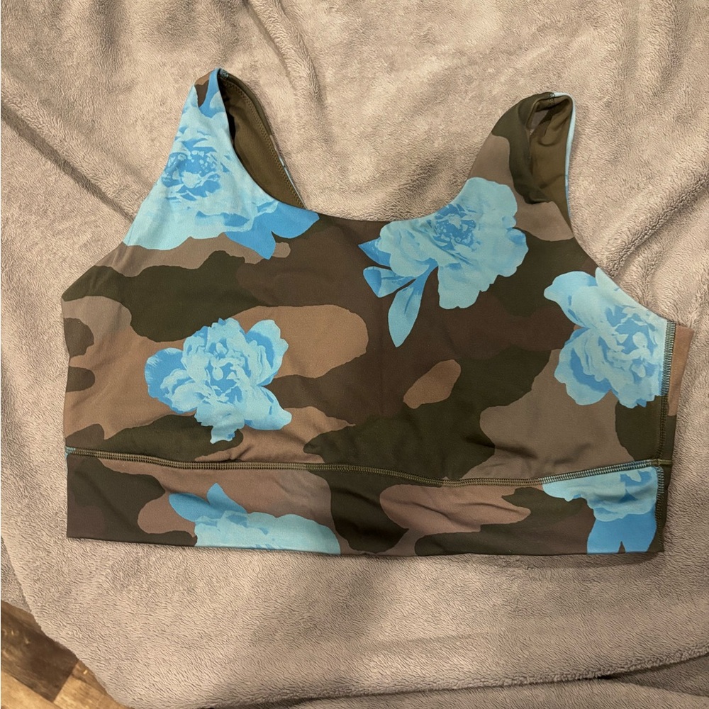 Aerie Floral Camouflage Sports Bra